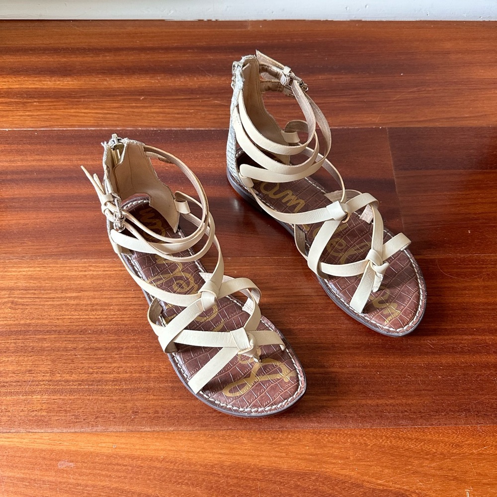 Sam Edelman Women's cream Strappy Sandals